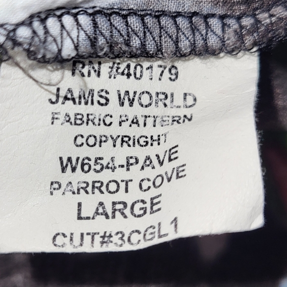 Jams World Parrot Cove Print Tunic Top Women's Size Large Open Sleeve Detail - Picture 2 of 6